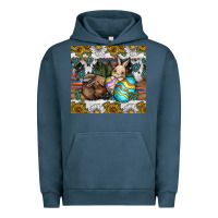 Pigment Midnight Navy easter Urban Hoodie - CowhideDigitalArt