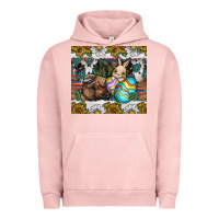Pigment Salmon easter Urban Hoodie - CowhideDigitalArt
