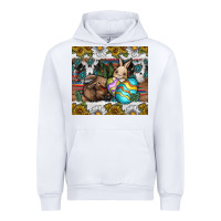 White easter Urban Hoodie - CowhideDigitalArt