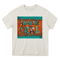 Cream country girl Heavy Core Tee - BarkalooDesign