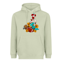 Matcha Football Frappe Coffee Heavyweight Hoodie - FaDigitalArtStudio