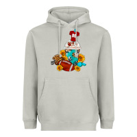 Moon Dust Football Frappe Coffee Heavyweight Hoodie - FaDigitalArtStudio