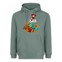 Sage Football Frappe Coffee Heavyweight Hoodie - FaDigitalArtStudio