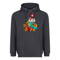 Smoke Football Frappe Coffee Heavyweight Hoodie - FaDigitalArtStudio