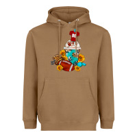 Toasted Coconut Football Frappe Coffee Heavyweight Hoodie - FaDigitalArtStudio