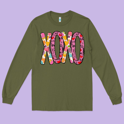 Valentine Xoxo Long Sleeve Tee Designed By Bettercallsaul