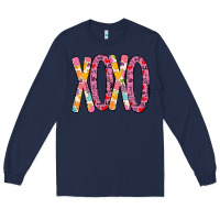Navy Valentine Xoxo Long Sleeve Tee - Bettercallsaul