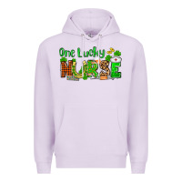 Lilac St. Patrick's One lucky Nurse Premium Hoodie - OliviaCreatesArt