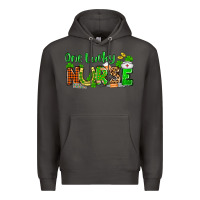 Smoke St. Patrick's One lucky Nurse Premium Hoodie - OliviaCreatesArt