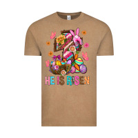 Vintage Coffee He Is Risen Easter Vintage Tee - BundleAndBundleShop