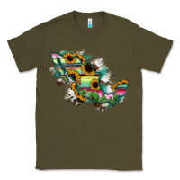 Army Green Guerrero Mexico Sunflower Map Classic Tee - RanaPortraitStore