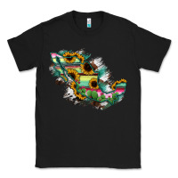 Black Guerrero Mexico Sunflower Map Classic Tee - RanaPortraitStore