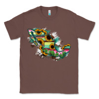 Chestnut Guerrero Mexico Sunflower Map Classic Tee - RanaPortraitStore
