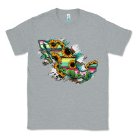 Heather Grey Guerrero Mexico Sunflower Map Classic Tee - RanaPortraitStore