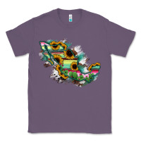 Lavender Guerrero Mexico Sunflower Map Classic Tee - RanaPortraitStore