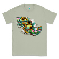 Matcha Guerrero Mexico Sunflower Map Classic Tee - RanaPortraitStore
