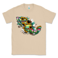 Mushroom Guerrero Mexico Sunflower Map Classic Tee - RanaPortraitStore