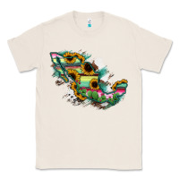 Natural Guerrero Mexico Sunflower Map Classic Tee - RanaPortraitStore