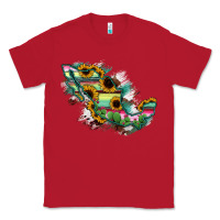 Red Guerrero Mexico Sunflower Map Classic Tee - RanaPortraitStore
