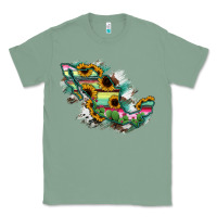 Sage Guerrero Mexico Sunflower Map Classic Tee - RanaPortraitStore