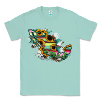 Seafoam Guerrero Mexico Sunflower Map Classic Tee - RanaPortraitStore