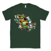 Sports Green Guerrero Mexico Sunflower Map Classic Tee - RanaPortraitStore