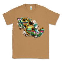 Toasted Coconut Guerrero Mexico Sunflower Map Classic Tee - RanaPortraitStore