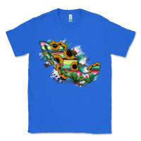 True Royal Guerrero Mexico Sunflower Map Classic Tee - RanaPortraitStore