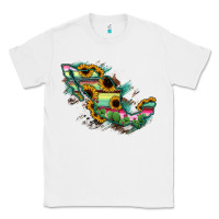 White Guerrero Mexico Sunflower Map Classic Tee - RanaPortraitStore