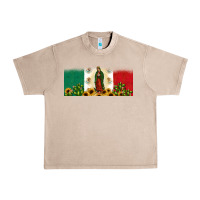 French Oak lady of guadalupe mexican flag Urban Heavy Tee - JahusDesignShop