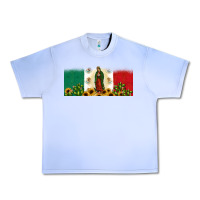 Grape Ice lady of guadalupe mexican flag Urban Heavy Tee - JahusDesignShop