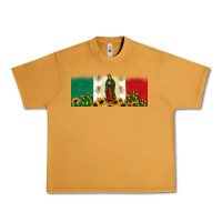 Peanut Butter lady of guadalupe mexican flag Urban Heavy Tee - JahusDesignShop