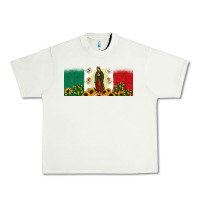 Pistachio lady of guadalupe mexican flag Urban Heavy Tee - JahusDesignShop