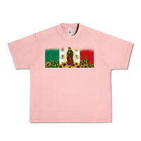 Salmon lady of guadalupe mexican flag Urban Heavy Tee - JahusDesignShop