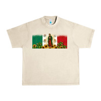 Sandshell lady of guadalupe mexican flag Urban Heavy Tee - JahusDesignShop