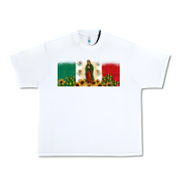 White lady of guadalupe mexican flag Urban Heavy Tee - JahusDesignShop