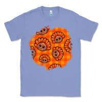 Colony Blue Thanksgiving Turkey With Tartan Patch Classic Tee - BundleAndBundleShop