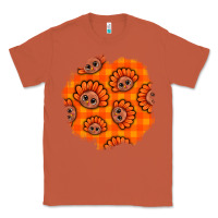 Copper Thanksgiving Turkey With Tartan Patch Classic Tee - BundleAndBundleShop
