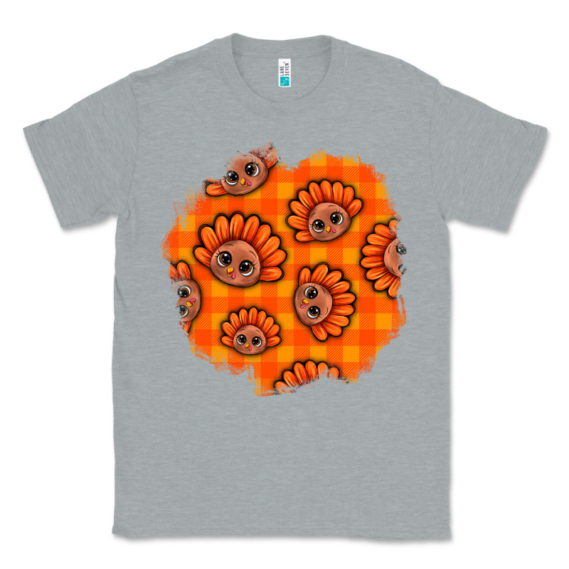 Thanksgiving Turkey With Tartan Patch Classic Tee by BundleAndBundleShop | Teevron