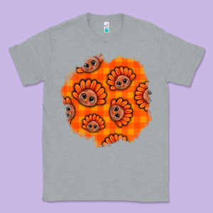 Thanksgiving Turkey With Tartan Patch Classic Tee Designed By Bundleandbundleshop