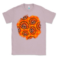 Lilac Thanksgiving Turkey With Tartan Patch Classic Tee - BundleAndBundleShop