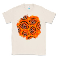 Natural Thanksgiving Turkey With Tartan Patch Classic Tee - BundleAndBundleShop