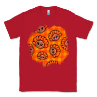 Red Thanksgiving Turkey With Tartan Patch Classic Tee - BundleAndBundleShop