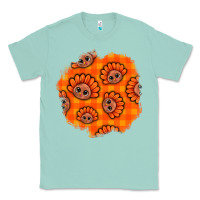Seafoam Thanksgiving Turkey With Tartan Patch Classic Tee - BundleAndBundleShop
