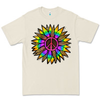 Bone Peace Hippie Sunflower Premium Tee - Jasminsmagicworld