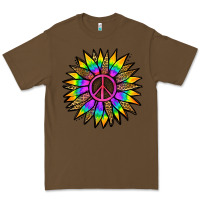 Cacao Peace Hippie Sunflower Premium Tee - Jasminsmagicworld