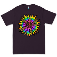 Plum Peace Hippie Sunflower Premium Tee - Jasminsmagicworld