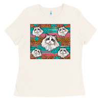 Bone Western Ragdoll Cat Ladies Tee - LillyAllenDesigns