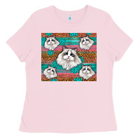 Bubblegum Pink Western Ragdoll Cat Ladies Tee - LillyAllenDesigns