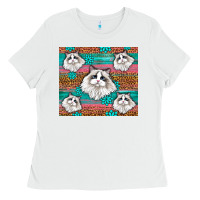 White Western Ragdoll Cat Ladies Tee - LillyAllenDesigns